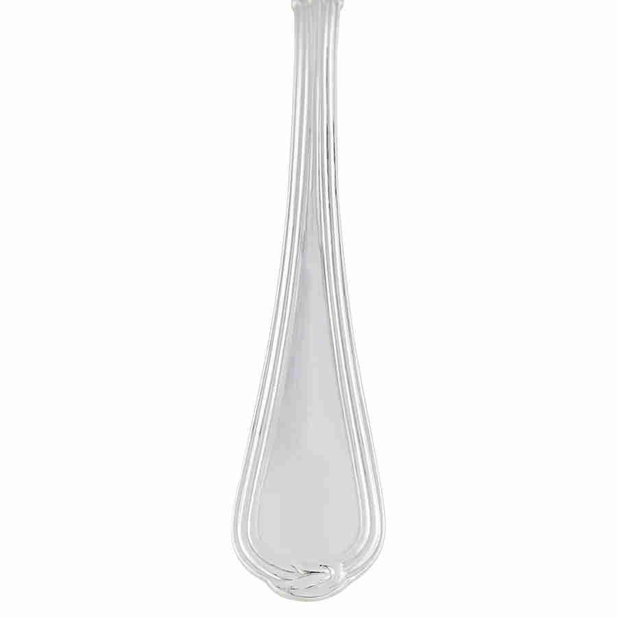 Shop Christofle Sterling Silver Oceana Cream Soup Spoon 1471-001 In Cream / Silver
