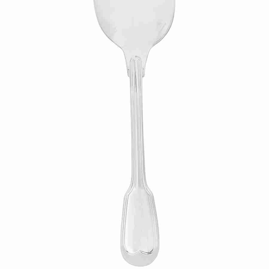 Christofle Silver Plated Chinon Cream Soup Spoon 0027-001 In Cream / Silver