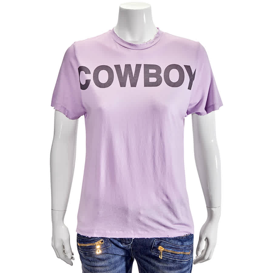 FILLES À PAPA FILLES A PAPA LADIES PURPLE FAP COWBOY T-SHIRT