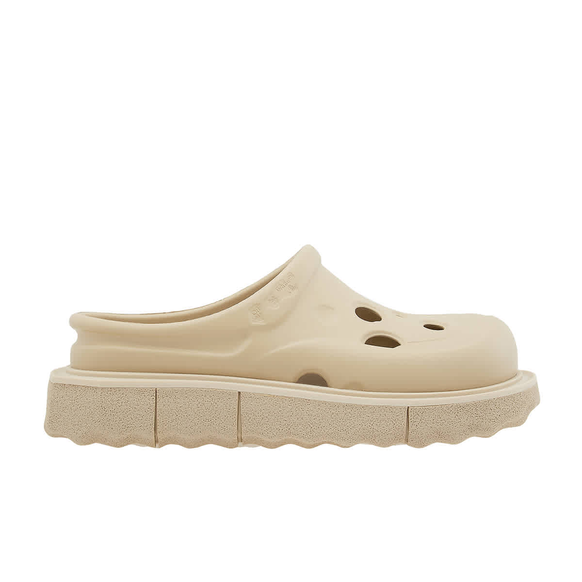 Off-white Beige Rubber Spongesole Meteor Slippers  Nd Off White Uomo 44 In Beige