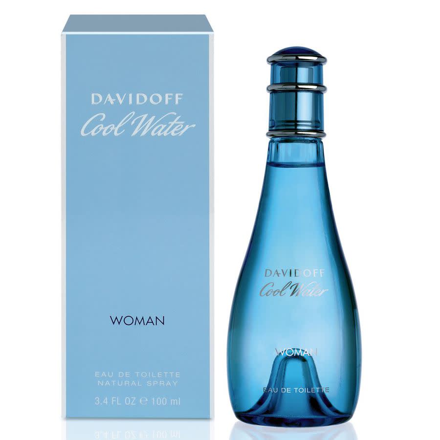 Davidoff Coolwater Women By  Edt Spray 3.4 oz (100 Ml) In Black,orange