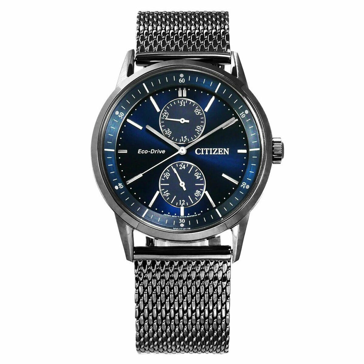 CITIZEN ECO-DRIVE BLUE DIAL MENS WATCH BU3027-83L