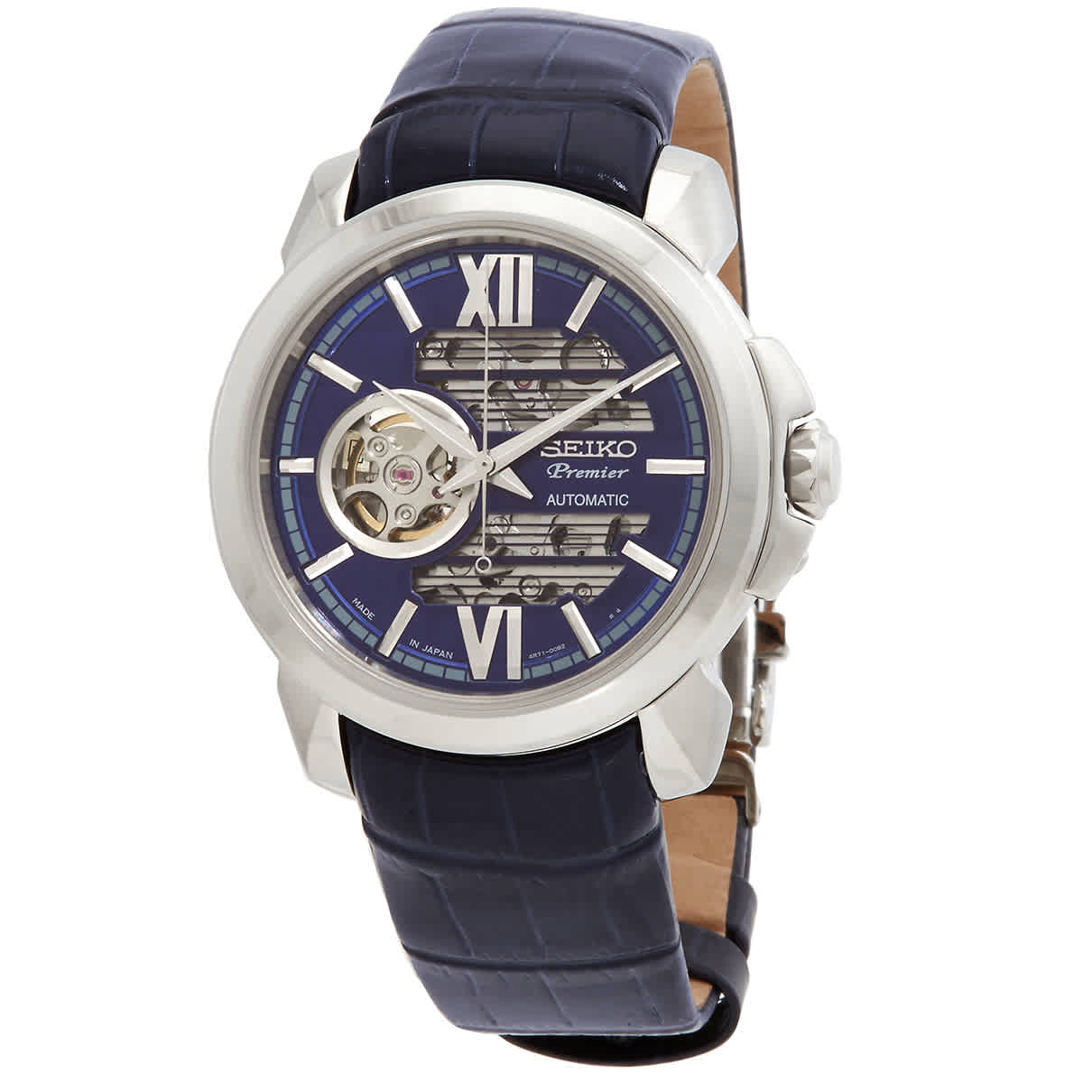Seiko Premier Automatic Blue Dial Mens Watch Ssa399j1