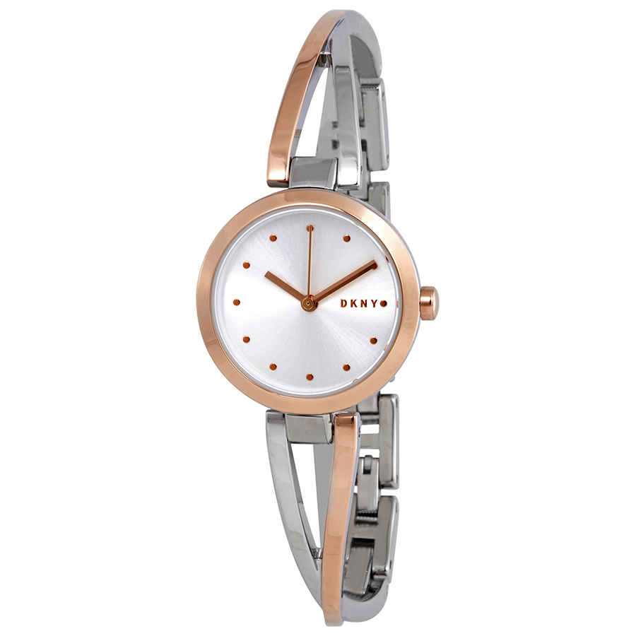 DKNY DKNY Crosswalk Quartz Silver Dial Two tone Ladies Watch NY