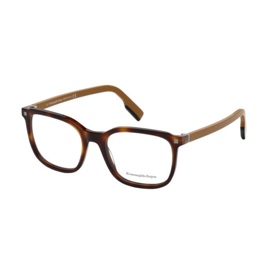 Ermenegildo Zegna Mens Tortoise Rectangular Eyeglass Frames Ez5129a5254