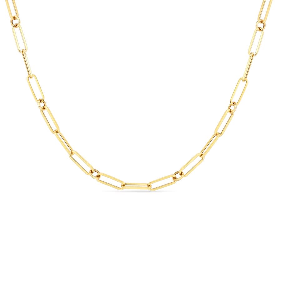 Roberto Coin 18k Yellow Gold Fine Paperclip Chain 22 Inch 5310167ay220 In Yellow