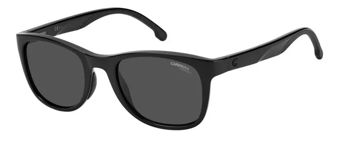 Carrera 8047/s Ir 0807 Rectangle Sunglasses In Black / Grey