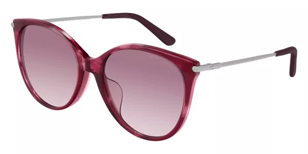 Bottega Veneta Gradient Purple Butterfly Ladies Sunglasses Bv0231sa 003 55 In Pink / Purple / Tortoise