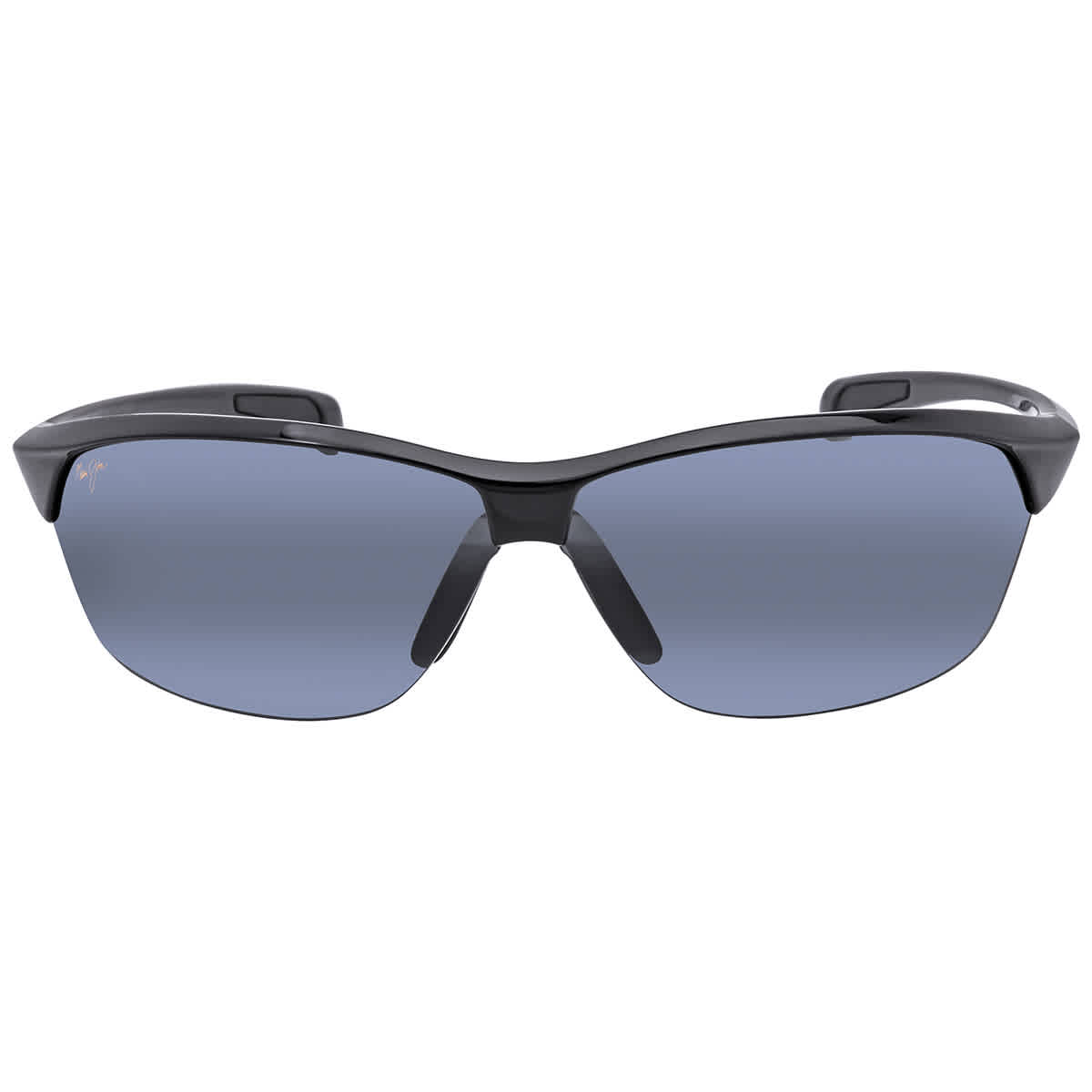 Maui Jim Hot Sands Polarized Grey Rectangular Sunglasses 426-02 71 In Black,grey