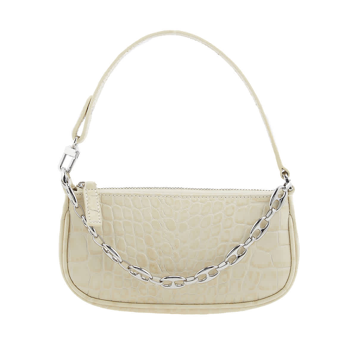 Mini Rachel Cream Croco Embossed Leather - BY FAR