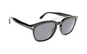 Tom Ford Holt Smoke Square Mens Sunglasses Ft0516 01a 54 In Black