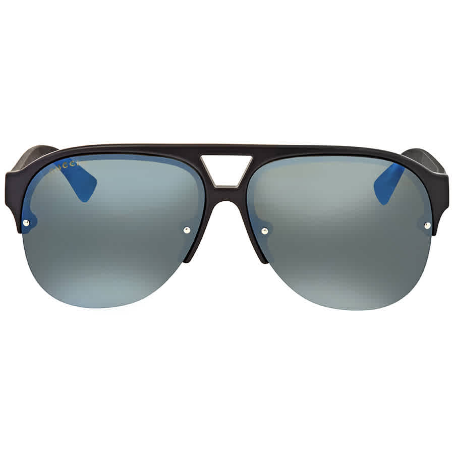 Gucci Blue Aviator Mens Sunglasses Gg0170s 002 59