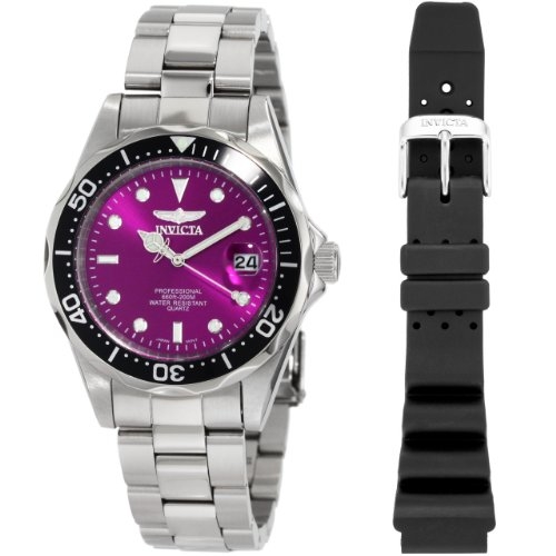 Invicta Pro Diver Quartz Purple Dial 