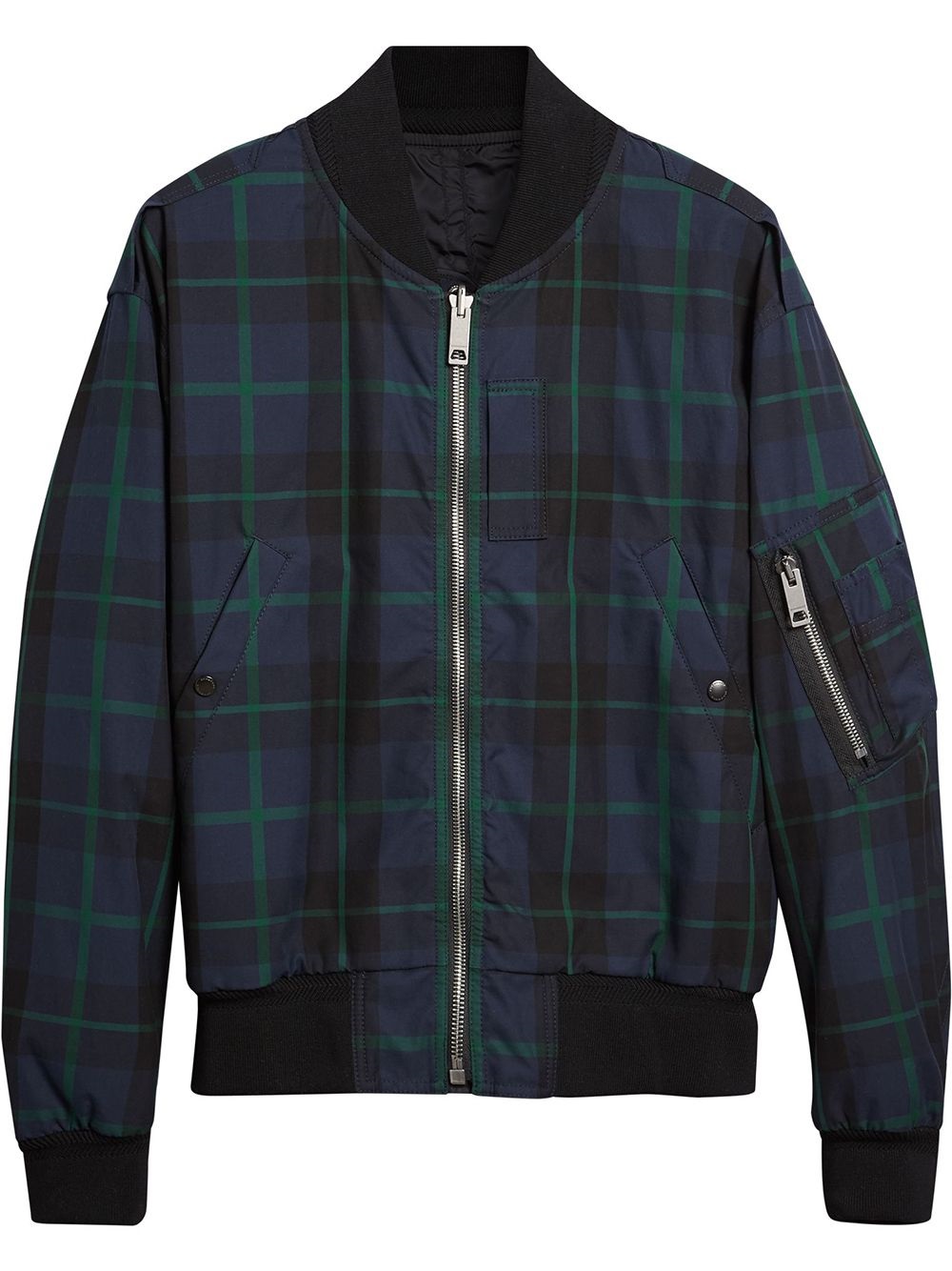 Burberry Mens Navy Reversible Bomber Jacket In Blue ModeSens