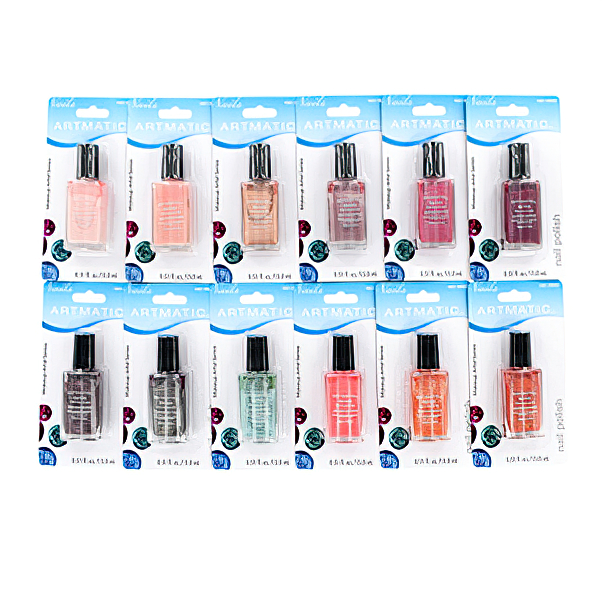 Artmatic / Wild Brilliance Nail Polish 72 Pcs Assorted Colors 0.51 oz (15 Ml) In N,a