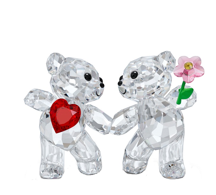 Swarovski Kris Bear Happy Together Figurine In Multicolored