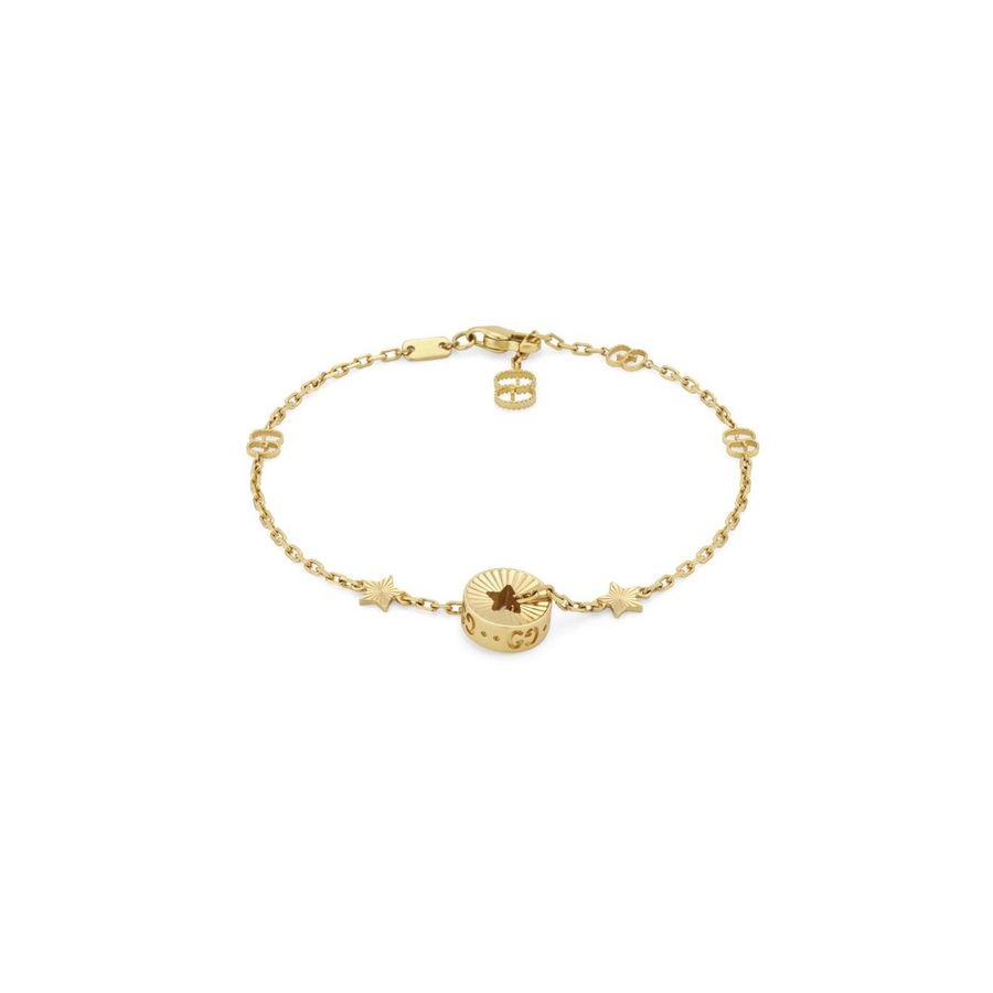 Gucci 18kt Icon Star Gelbgoldarmband In Yellow