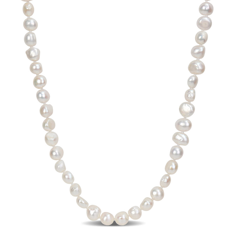 Amour 64  8-9 Mm Freshwater Cultured Pearl Endless Necklace In White