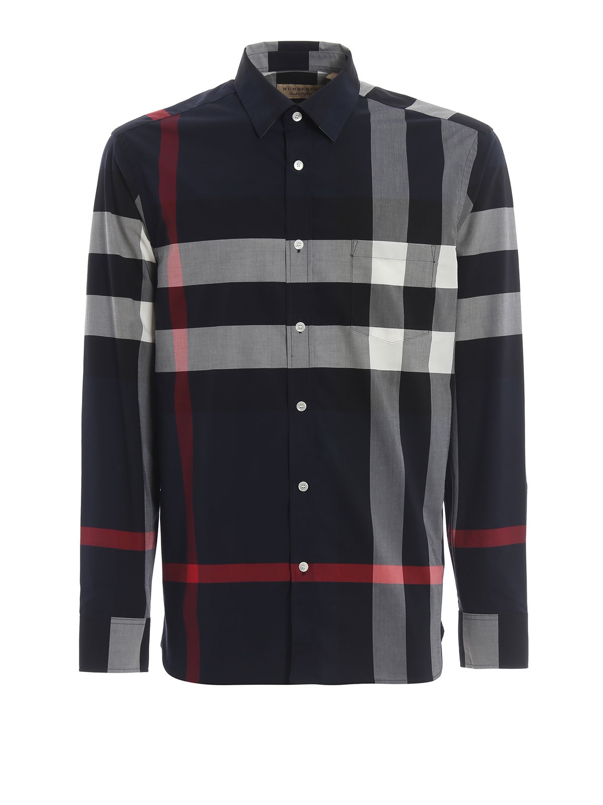 Burberry Summerton Shirt In Blue