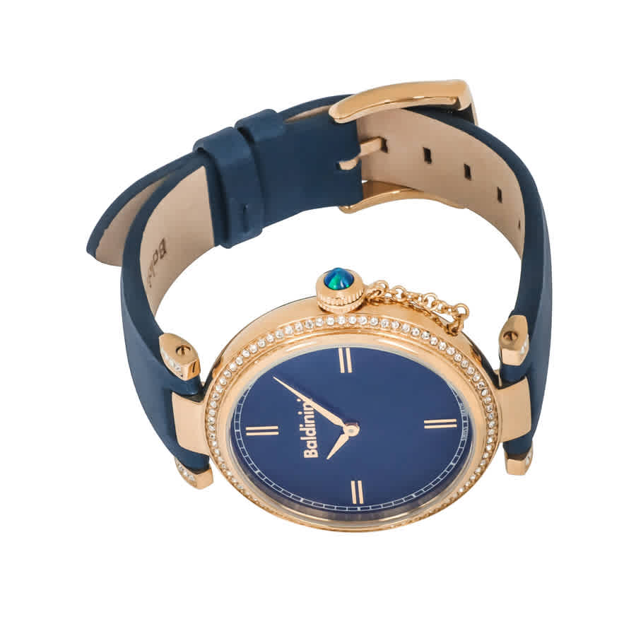 Shop Baldinini Dona Quartz Blue Dial Ladies Watch 03.l.03.dona In Blue / Gold Tone / Rose / Rose Gold Tone