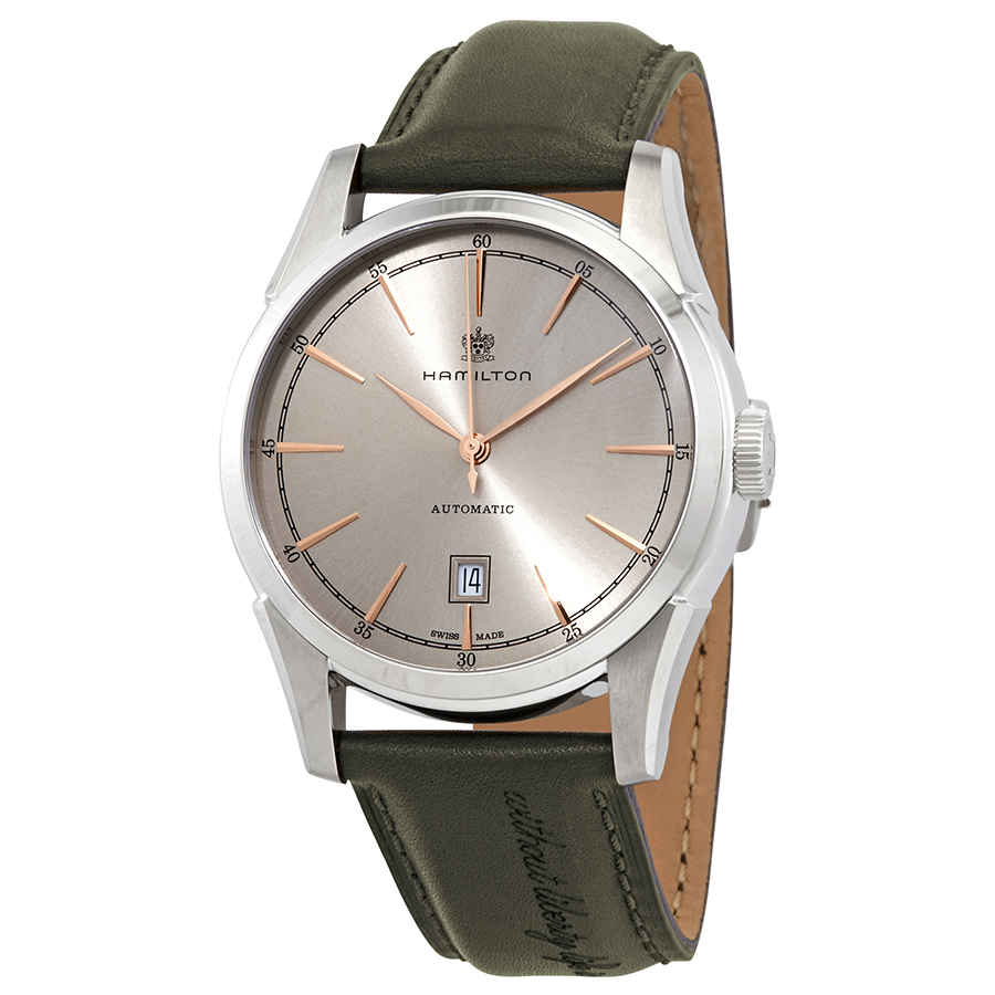 Hamilton American Classic Spirit Of Liberty Automatic Mens Watch H42415801 In Gold Tone / Green / Rose / Rose Gold Tone / Silver