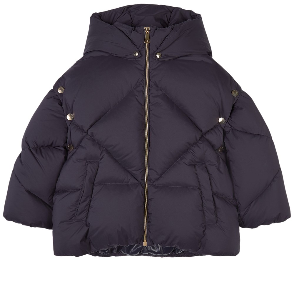 MONCLER MONCLER KIDS NAVY GULSEN SHORT DOWN PUFFER JACKET