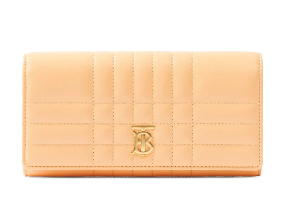 Burberry Lola Continental Wallet In Light Orange