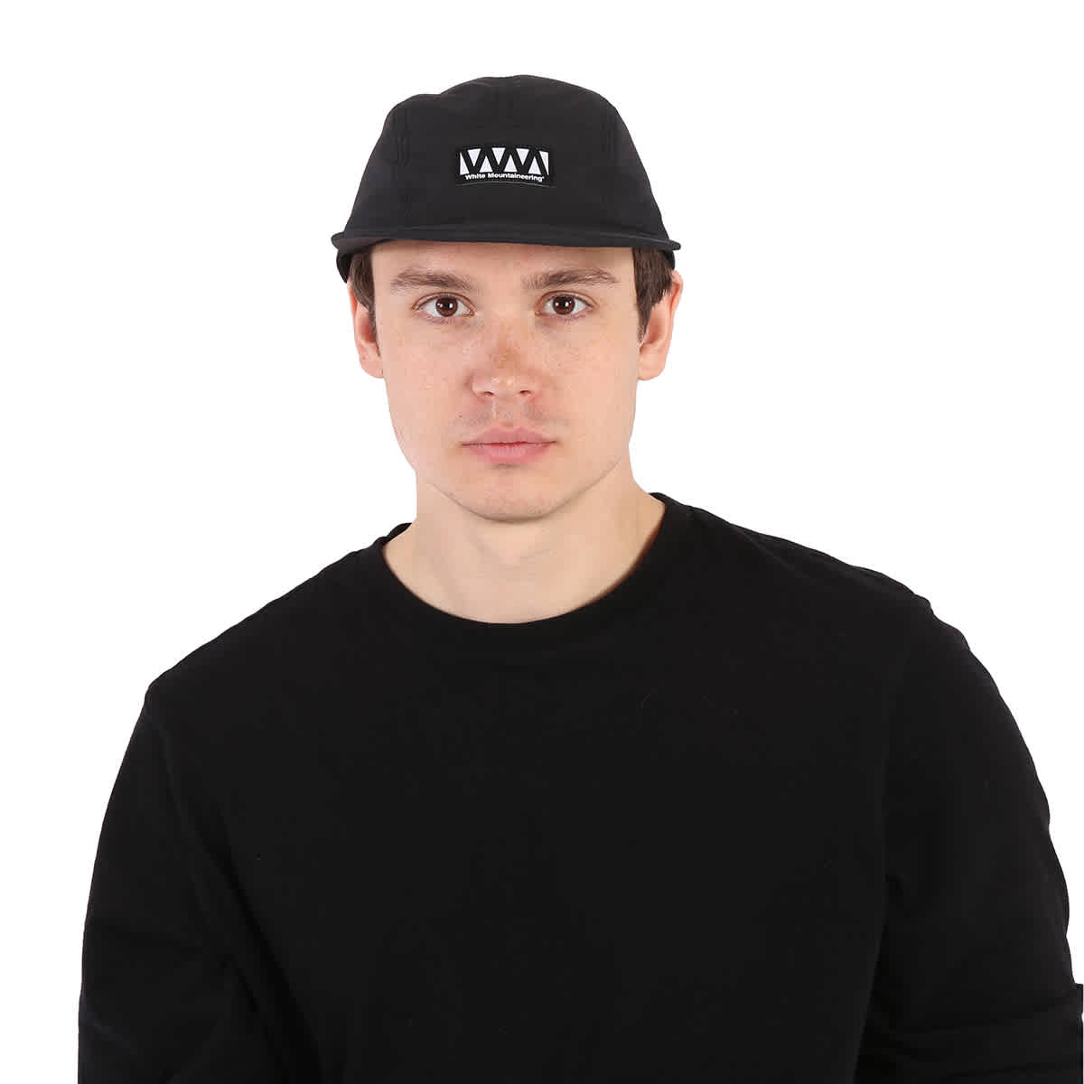 White Mountaineering Mens Logo Print Hat In Navy