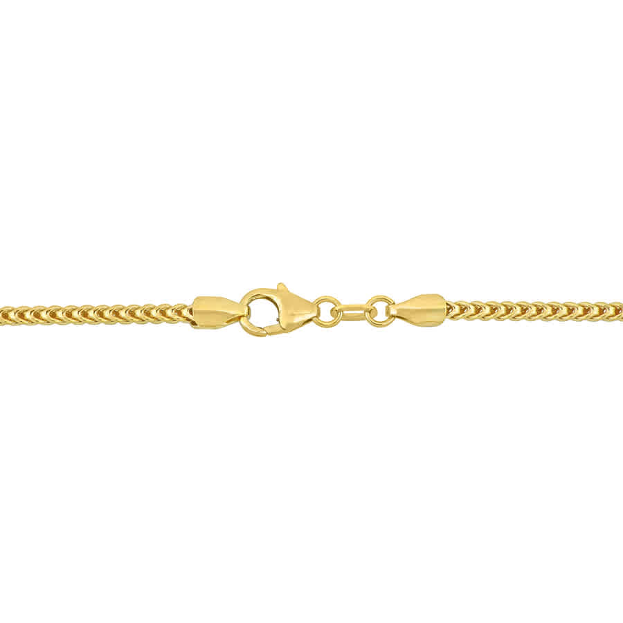 Shop Amour 1.85mm Franco Link Chain Necklace In 10k Yellow Gold- 16 In