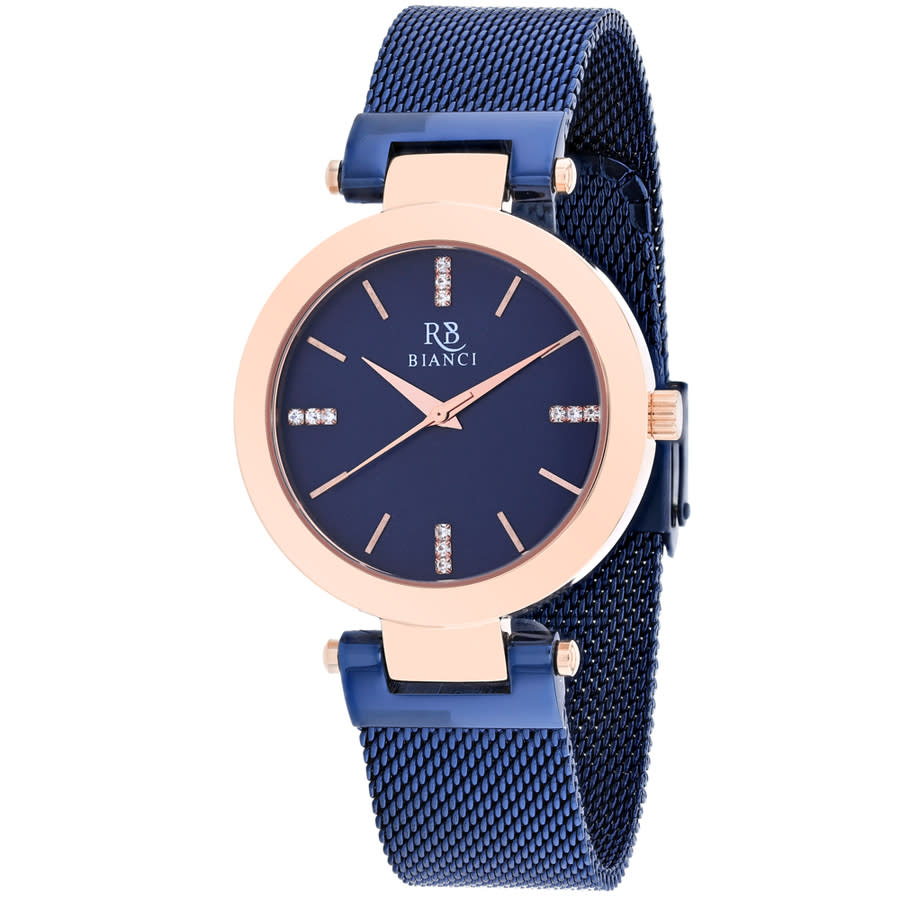 ROBERTO BIANCI ROBERTO BIANCI CRISTALLO QUARTZ BLUE DIAL LADIES WATCH RB0406