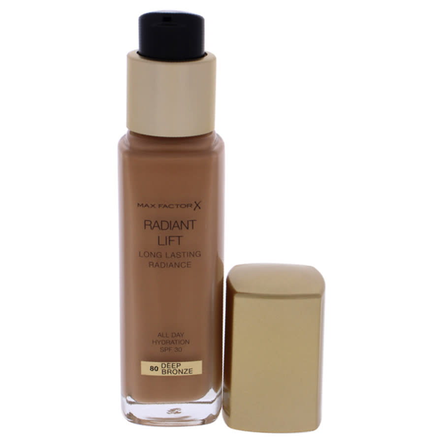 Max Factor Radiant Lift Foundation Spf 30 - 80 Deep Bronze By  For Women - 1 oz Foundation In Brown