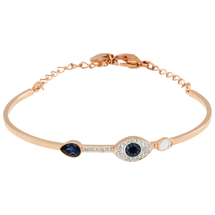Swarovski Duo Evil Eye Bangle 5171991 In Gold