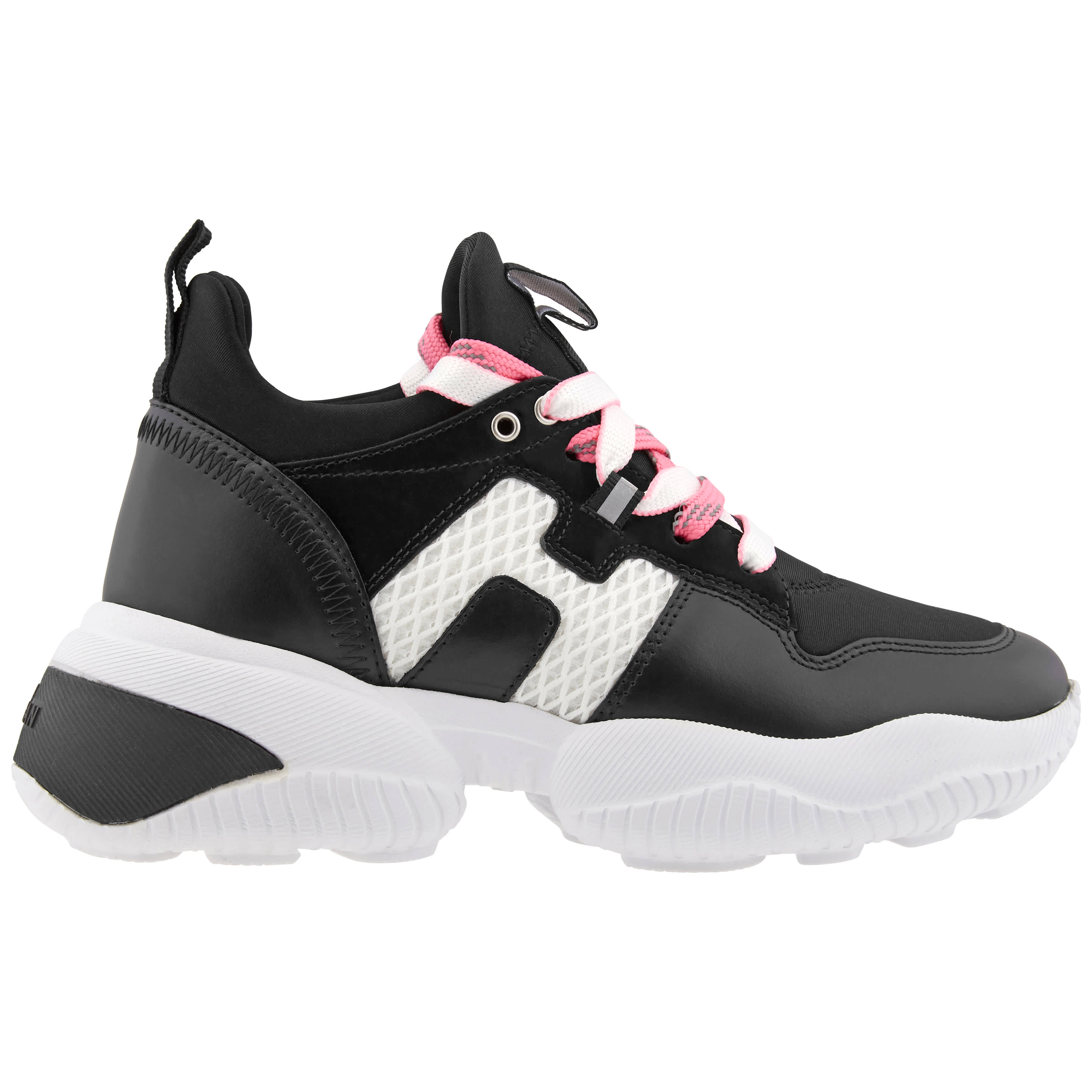 Hogan Interaction Contrasting-laces Sneakers In N,a