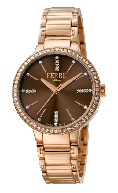 FERRE MILANO BROWN DIAL LADIES WATCH FM1L084M0091