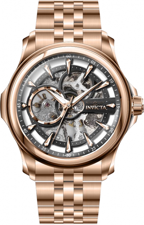 Invicta Vintage Hand Wind Skeleton Dial Mens Watch 37947 In Gold Gold Tone Rose Rose Gold Rose Gold Tone Skeleton ModeSens