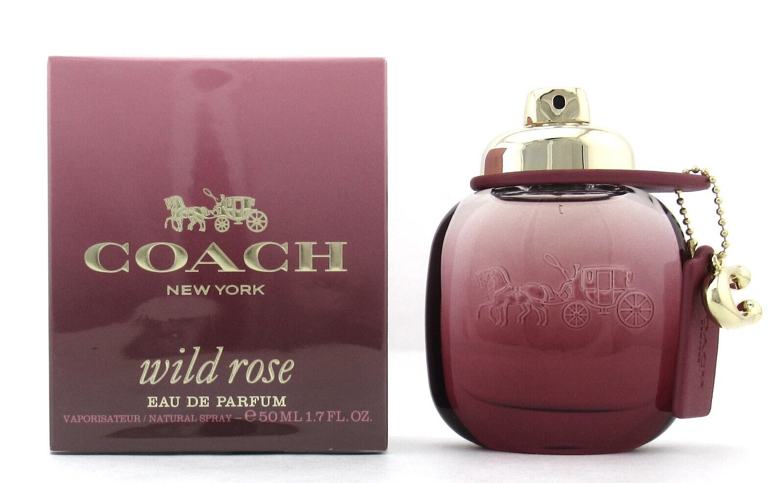 Coach Ladies Wild Rose Edp Spray 1.7 oz Fragrances 3386460126588 In Red   / Rose