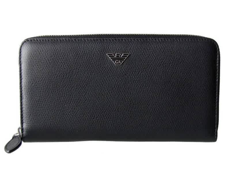 saffiano zip around wallet