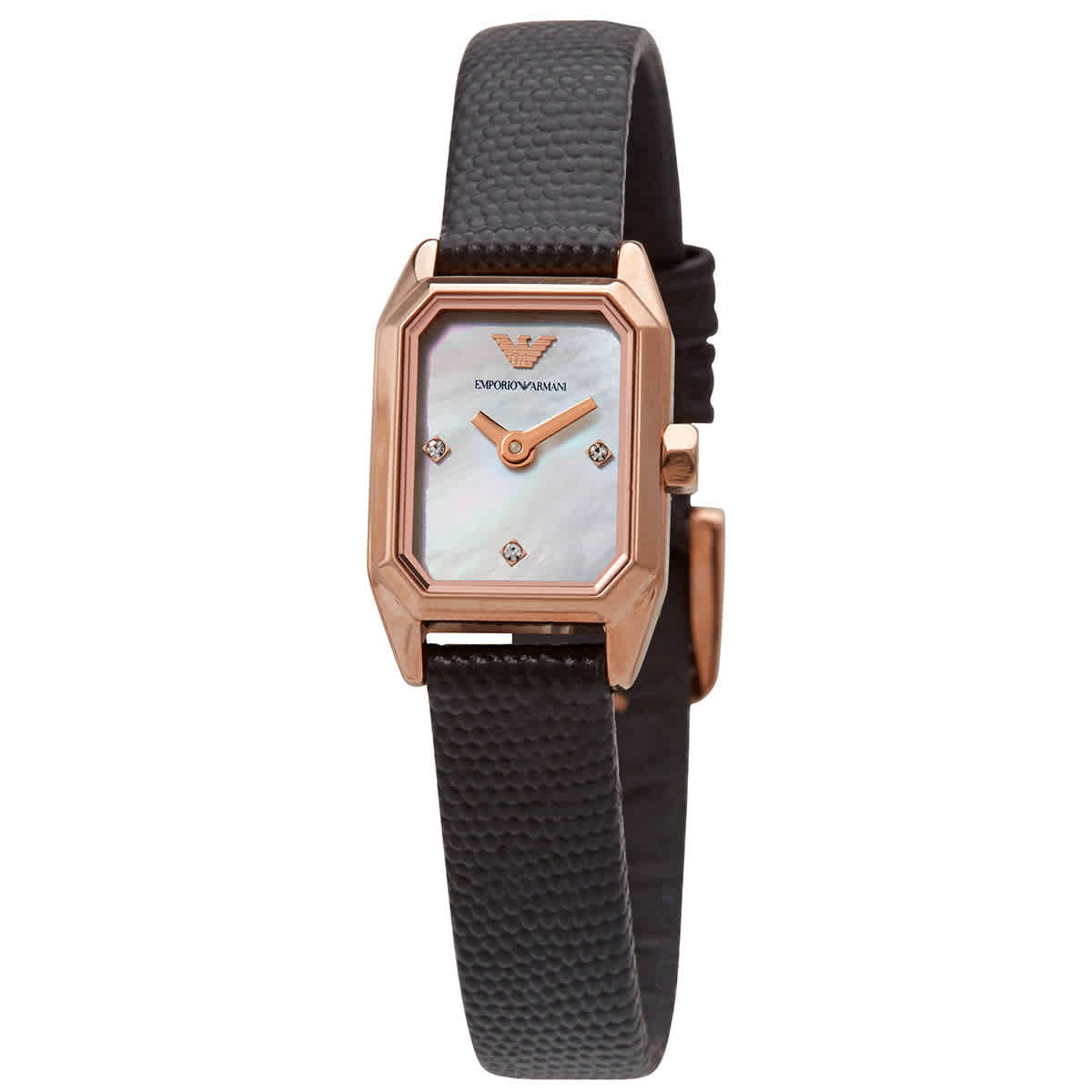 Emporio Armani Rose Gold Tone Watch with Black Mother-of-Pearl Dial EMPORIO ARMANI Rose Gold Tone AR11523 Mother of Pearl Watch main image 4
