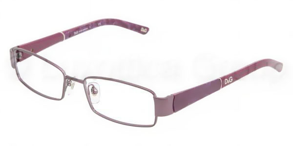 Dolce & Gabbana Transparent Rectangular Ladies Eyeglasses Dd5073 492 49 In Purple