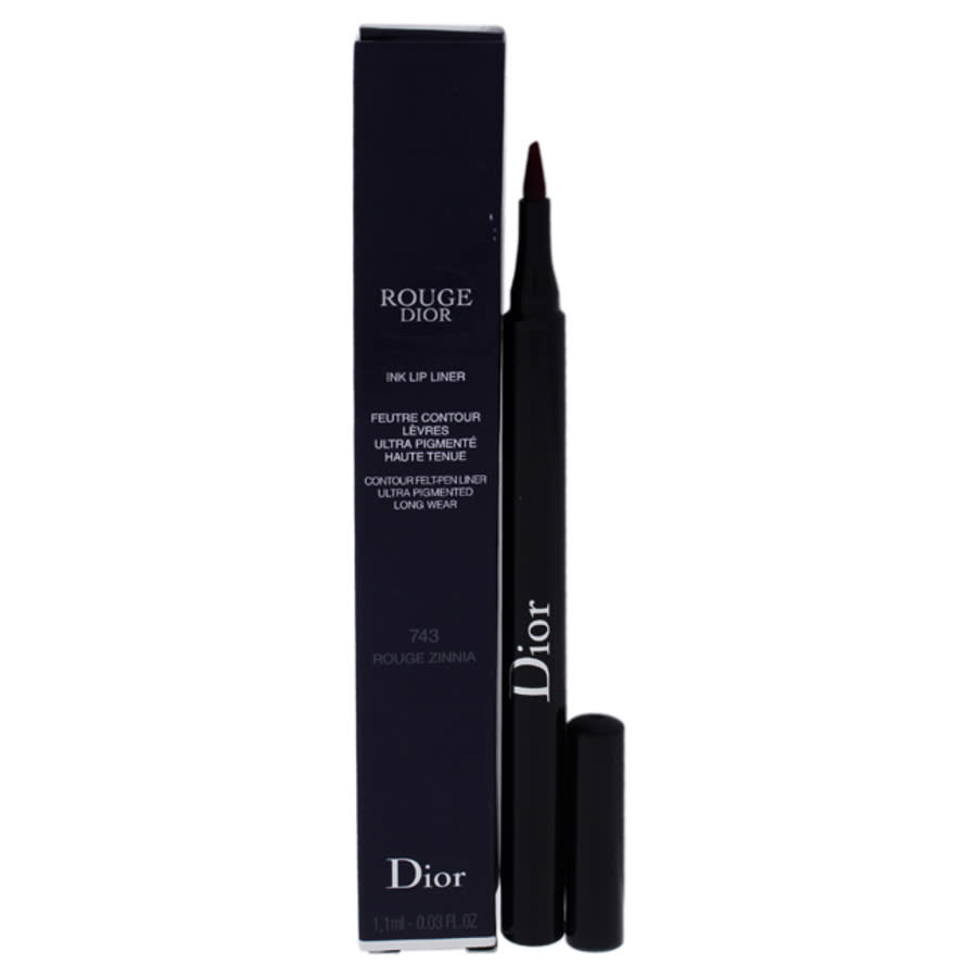 Dior Rouge  Ink Lip Liner - 743 Rouge Zinnia By Christian  For Women - 0.03 oz Lip Liner In N,a