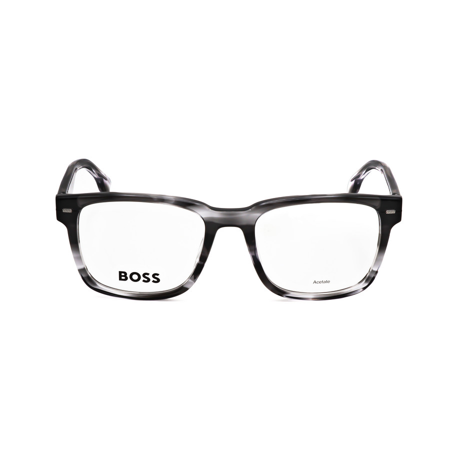 Hugo Boss Mens Grey Rectangular Eyeglass Frames BOSS-1320