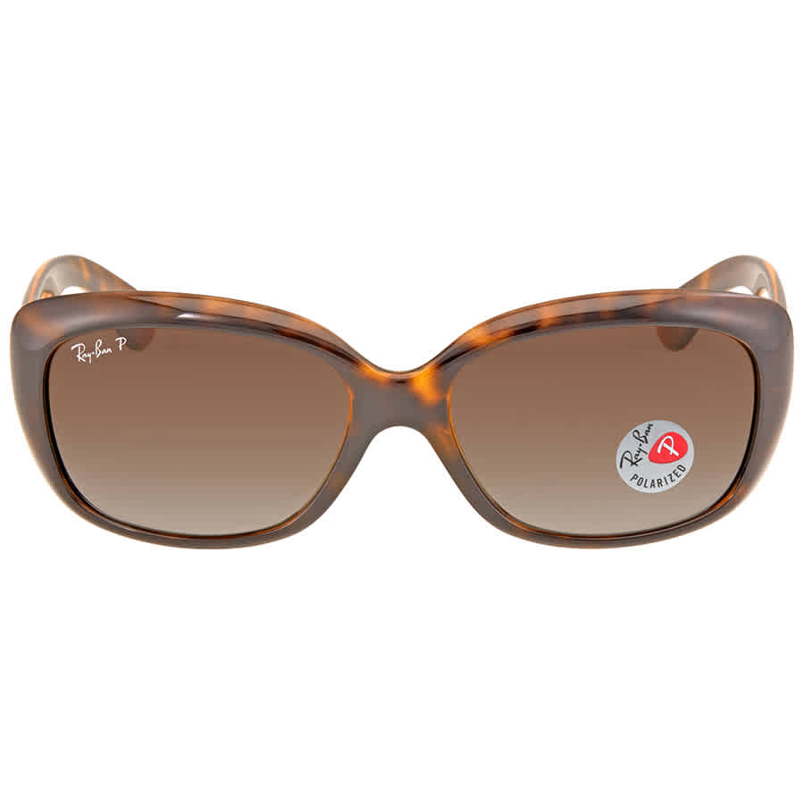 RAY BAN JACKIE OHH POLARIZED BROWN GRADIENT BUTTERFLY LADIES SUNGLASSES RB4101 710/T5 58