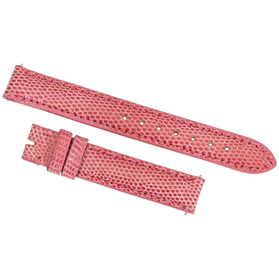 Hadley Roma 14 Mm Shiny Hot Pink Lizard Leather Strap