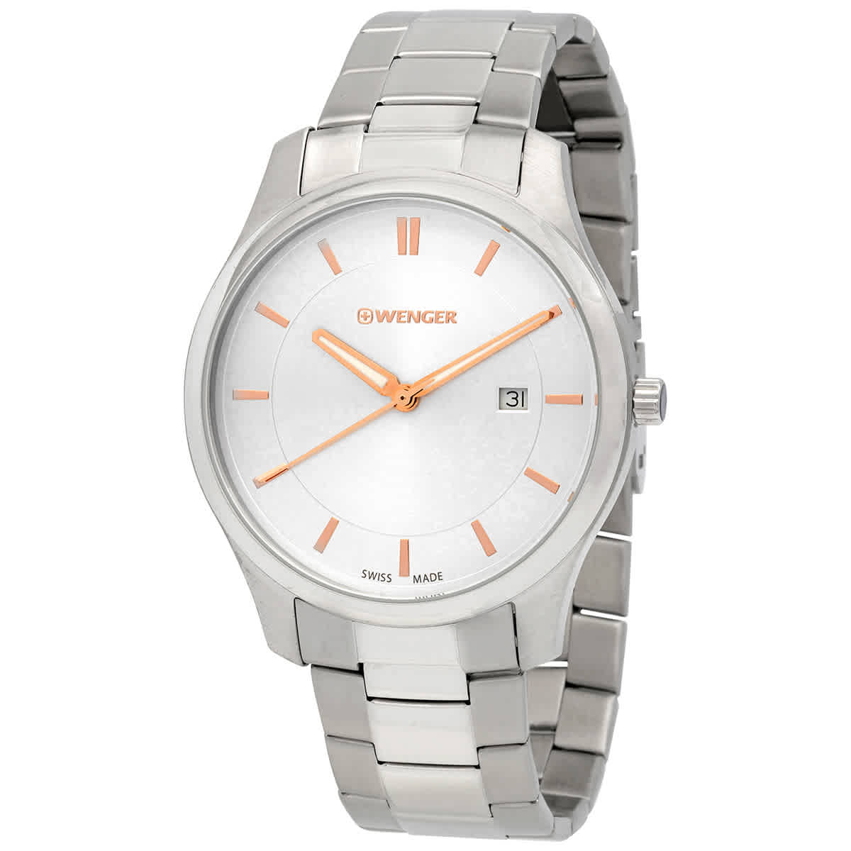 Wenger Wenger City Classic Quartz Silver Dial Mens Watch 01.144