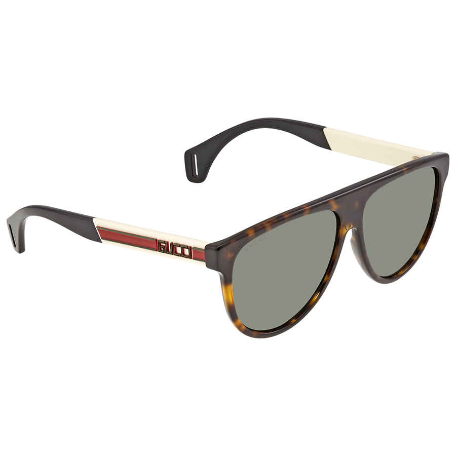 GUCCI GREEN ROUND MENS SUNGLASSES GG0462S 003 58