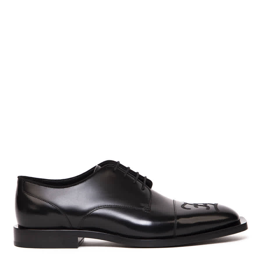 Fendi Mens Black Oxfords & Derbys