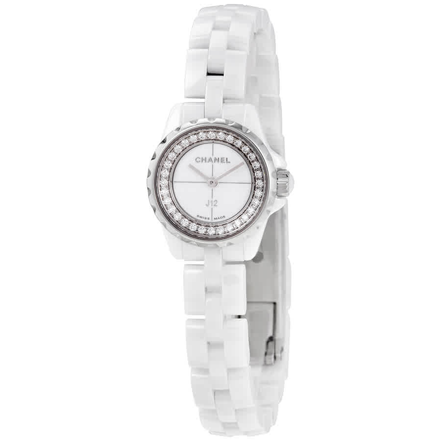 Pre-owned Chanel J12-xs White Dial Ladies Ceramic Watch H5237
