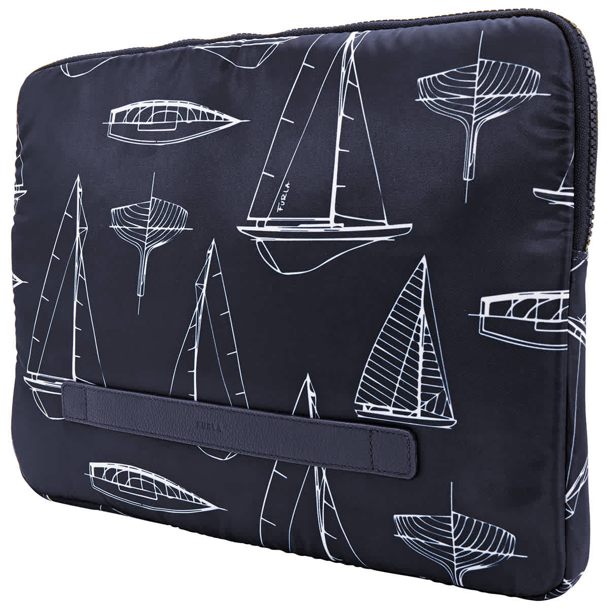 FURLA MENS ULISSE LAPTOP CASE IN BLUE