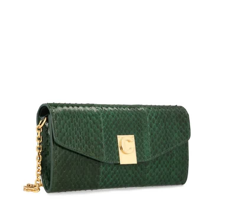 Celine Signature C Watersnake Wallet On Chain