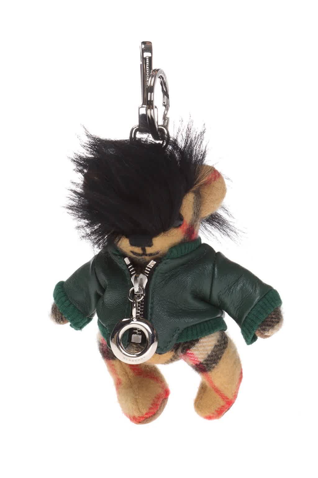 BURBERRY THOMAS BEAR CHARM IN LEATHER JACKET